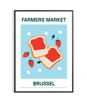 Farmer Market Brussel Fruit Art Print en ligne