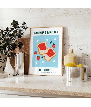 Farmer Market Brussel Fruit Art Print en ligne