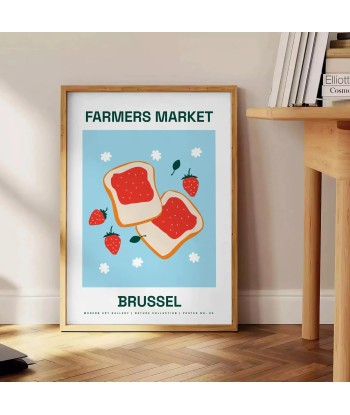 Farmer Market Brussel Fruit Art Print en ligne