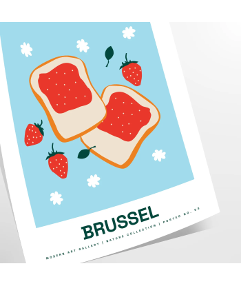 Farmer Market Brussel Fruit Art Print en ligne