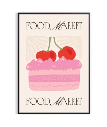 Food Market Kitchen Wall Print s'inspire de l'anatomie humaine