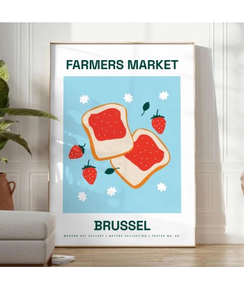 Farmer Market Brussel Fruit Art Print en ligne