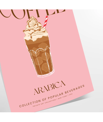 Frappuccino Coffee Cocktail Print Paris Déstockage Promo