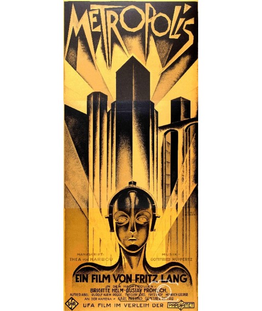 CINéMA Fritz LANG  METROPOLIS Rtkr-POSTER/REPRODUCTION d1 AFFICHE CINéMA Comparez et commandez 