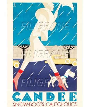 PUB CANDEE SNOW BOOTS Recm-POSTER/REPRODUCTION d1 AFFICHE VINTAGE ouvre sa boutique