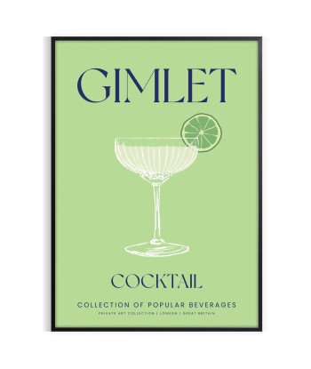 Gimlet Cocktail Wall Print solde