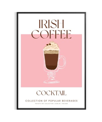 Irish Coffee Cocktail Art Print Vous souhaitez 