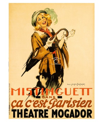 CABARET MISTINGUETT ThéATRE MOGADOR Rxdw-POSTER/REPRODUCTION d1 AFFICHE VINTAGE Par le système avancé 