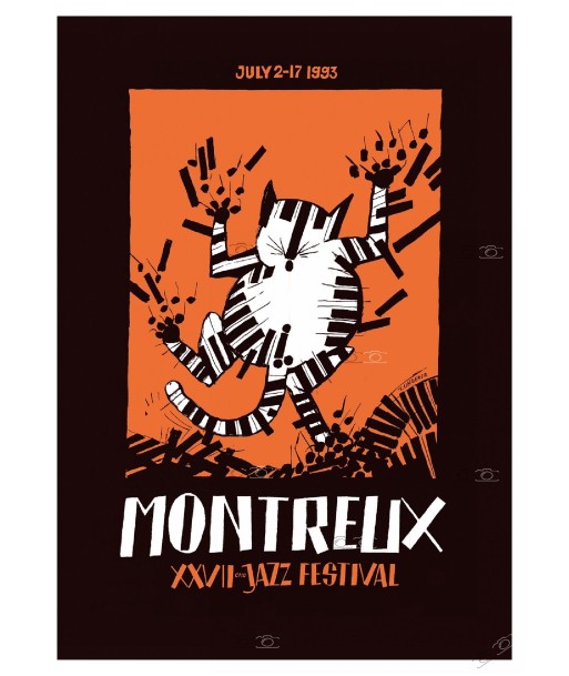 FESTIVAL de JAZZ MONTREUX 1993 Tomi UNGERER - BELLE AFFICHE OFFICIELLE ORIGINALE 70x100cm Economisez 