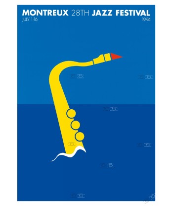 FESTIVAL de JAZZ MONTREUX 1994 Per ARNOLDI - BELLE AFFICHE OFFICIELLE ORIGINALE 70x100cm en ligne des produits 