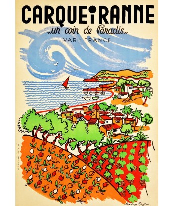 TOURISME CARQUEIRANNE VAR Rf182 - POSTER/REPRODUCTION d1 AFFICHE VINTAGE Comparez et commandez 