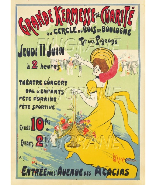 SPECTACLE CERCLE BOIS de BOULOGNE  Rmxg-POSTER/REPRODUCTION d1 AFFICHE VINTAGE Profitez des Offres !