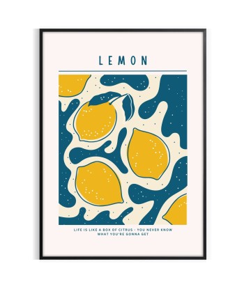 Lemon Kitchen Poster basket pas cher