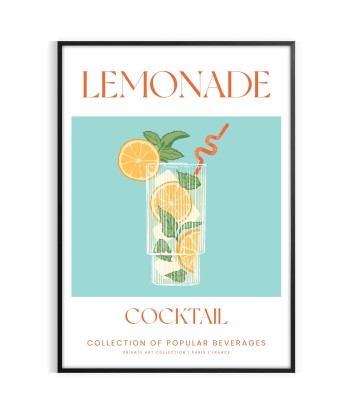 Lemonade Cocktail Poster le concept de la Pate a emporter 