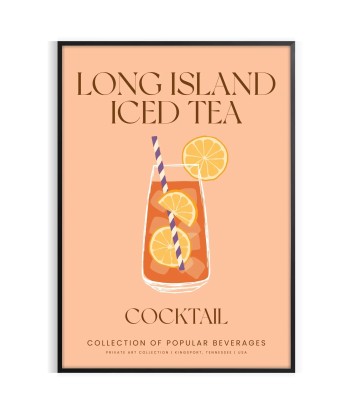 Long Island Iced Tea Cocktail Poster 2023