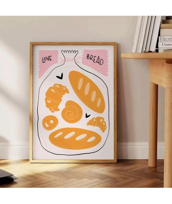 Love Bread Kitchen Print vente chaude votre 