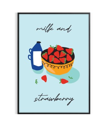 Milk And Strawberry Fruit Art Pour