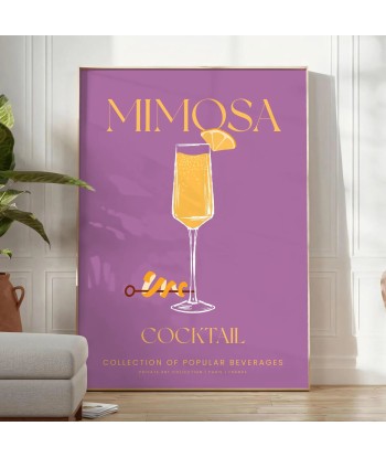 Mimosa Cocktail Poster de technologie