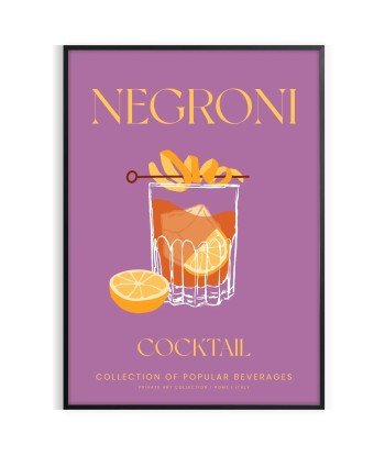 Negroni Cocktail Art 1 de pas cher