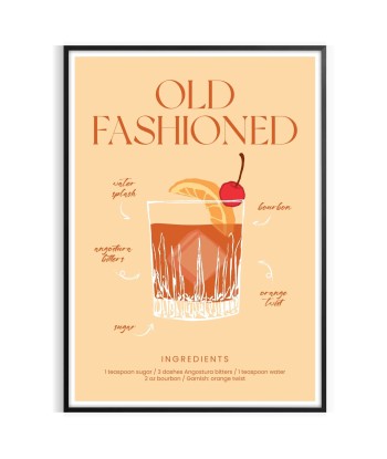 Old Fashioned Cocktail Wall Art plus qu'un jeu 