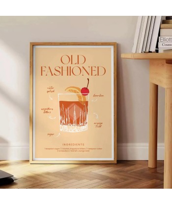 Old Fashioned Cocktail Wall Art plus qu'un jeu 