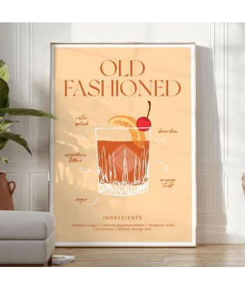 Old Fashioned Cocktail Wall Art plus qu'un jeu 