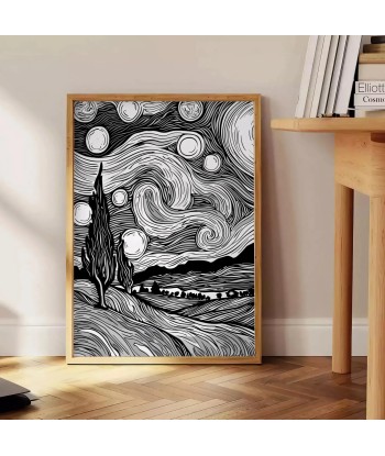 Abstract Line Art Poster 1 JUSQU'A -70%! 