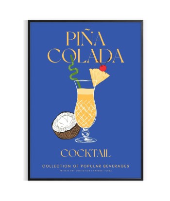 Pina Colada Cocktail Wall Print À commander