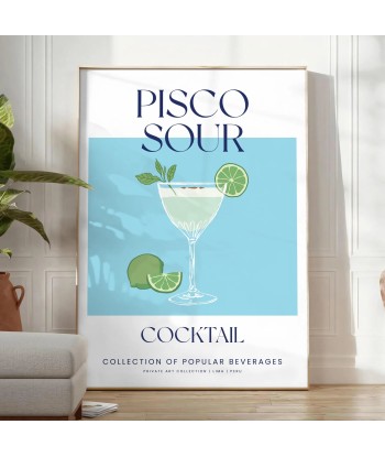 Pisco Sour Cocktail Wall Art prix pour 