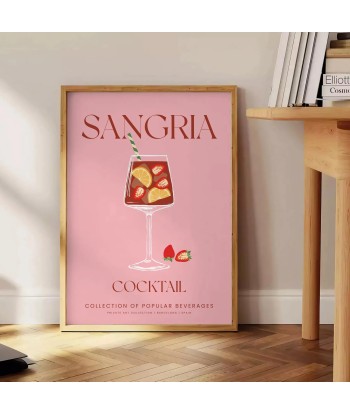 Sangria Cocktail Poster le concept de la Pate a emporter 