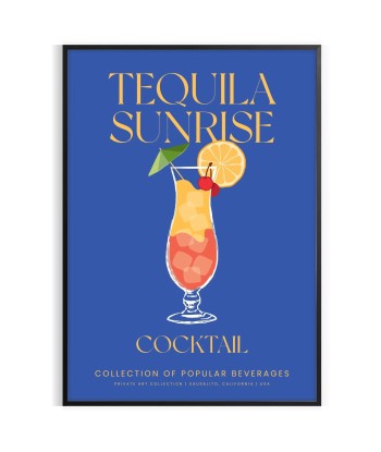 Tequila Sunrise Cocktail Print de la marque