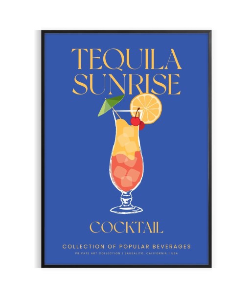 Tequila Sunrise Cocktail Print de la marque