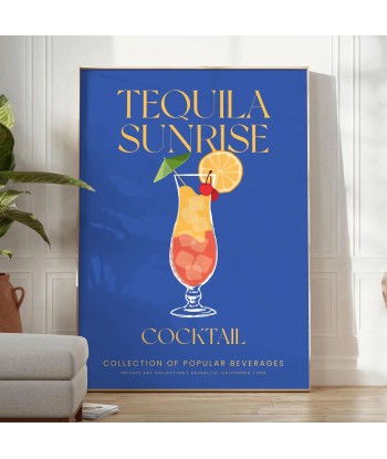 Tequila Sunrise Cocktail Print de la marque