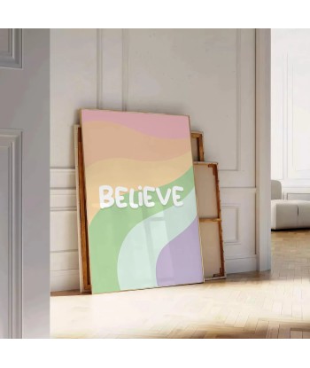 Believe Motivation Print pas cher 