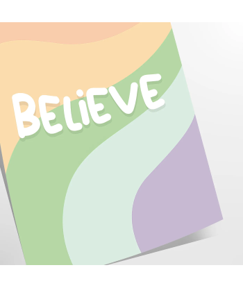 Believe Motivation Print pas cher 