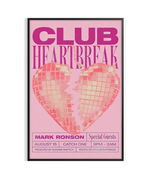 Club Hearthbreak Motivation Print s'inspire de l'anatomie humaine