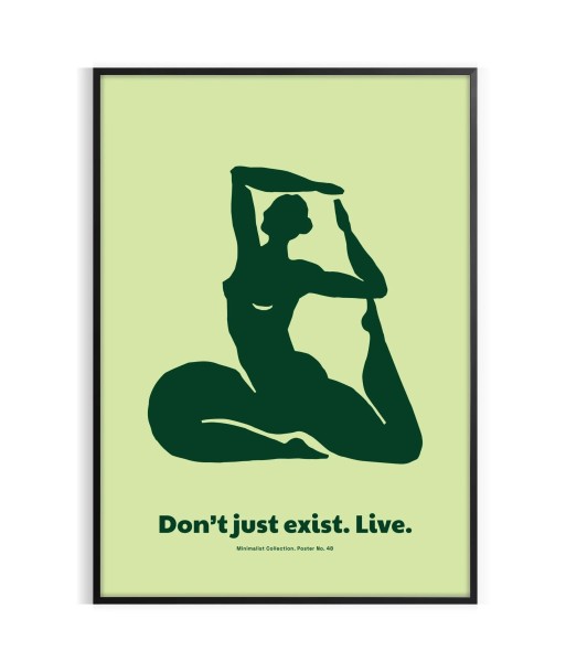 Don T Just Exist Live Yoga Wall Art france