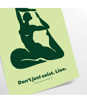 Don T Just Exist Live Yoga Wall Art france