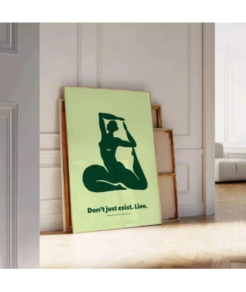 Don T Just Exist Live Yoga Wall Art france