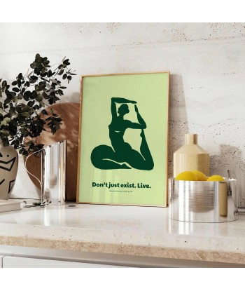 Don T Just Exist Live Yoga Wall Art france