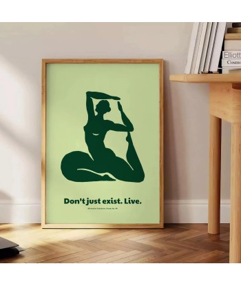 Don T Just Exist Live Yoga Wall Art france