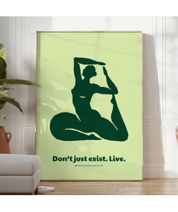 Don T Just Exist Live Yoga Wall Art france