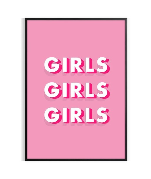 Girls Girls Girls Motivation Wall Art en ligne des produits 