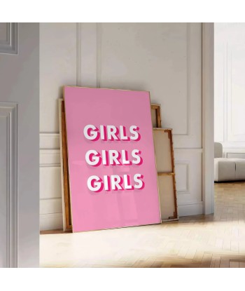 Girls Girls Girls Motivation Wall Art en ligne des produits 