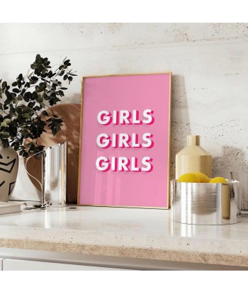 Girls Girls Girls Motivation Wall Art en ligne des produits 