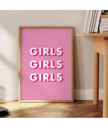 Girls Girls Girls Motivation Wall Art en ligne des produits 