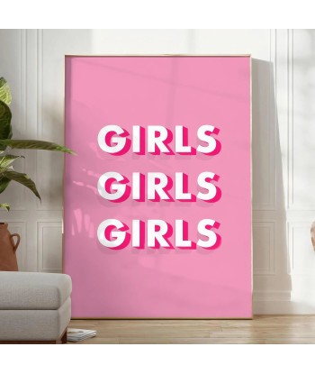 Girls Girls Girls Motivation Wall Art en ligne des produits 