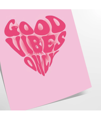 Goood Vibes Only Motivation Wall Print chez Cornerstreet bien 