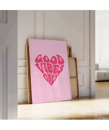 Goood Vibes Only Motivation Wall Print chez Cornerstreet bien 