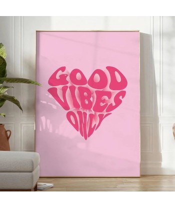 Goood Vibes Only Motivation Wall Print chez Cornerstreet bien 